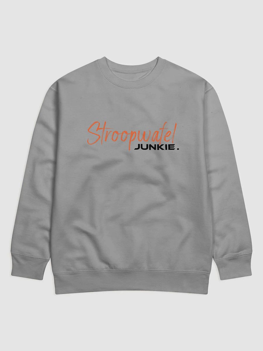 Premium Sweatshirt Stroopwafel Junkie. product image (2)