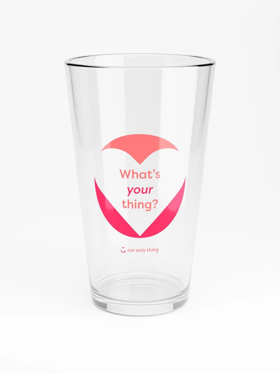 What's Your Thing Shaker Pint Glass product image (3)