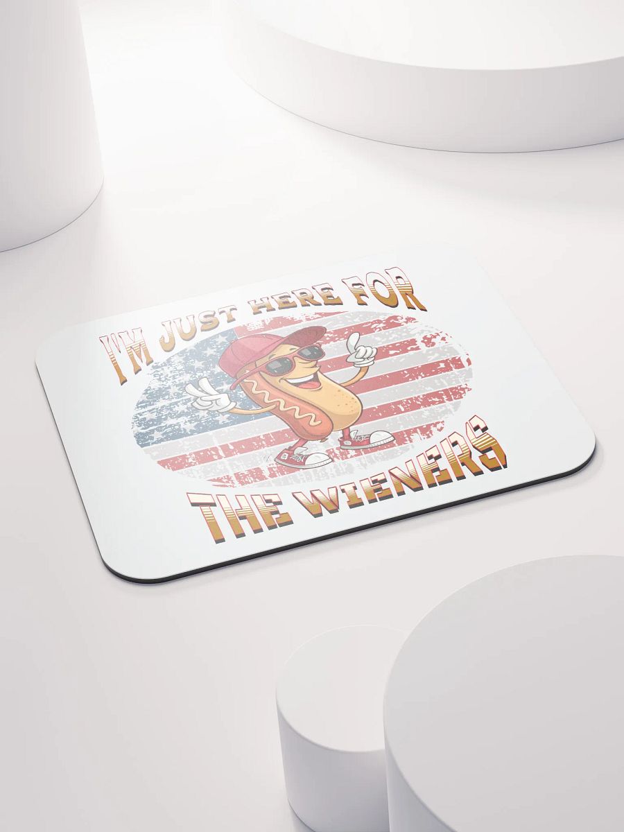 Im Just Here For The Wieners Hot Dog Wonderland Mouse Pad product image (4)