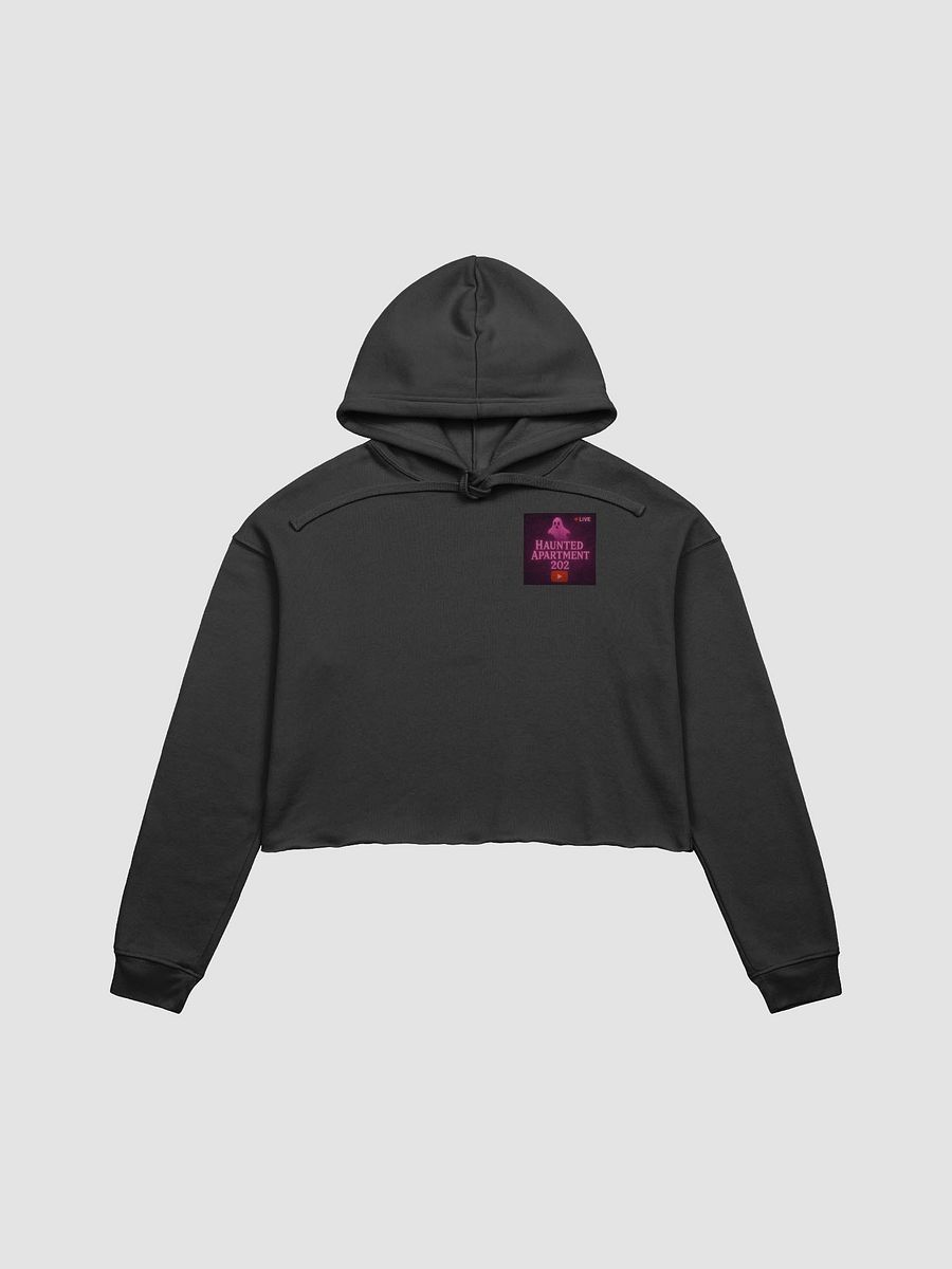 Haunted Apartment 202 Fleece Crop Hoodie (Pink) product image (1)