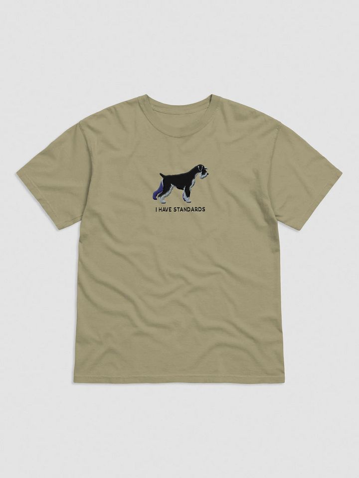 I Have Standards T-Shirt(Embroidered) of a Standard Schnauzer(Black & Silver) product image (9)