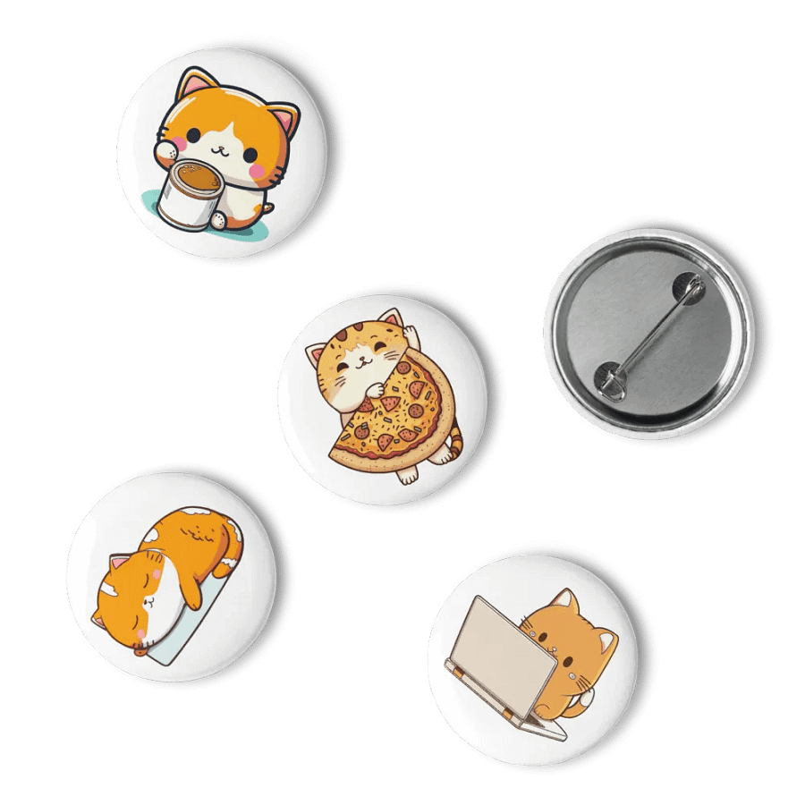 Adorable Cat Pin Button Set product image (15)