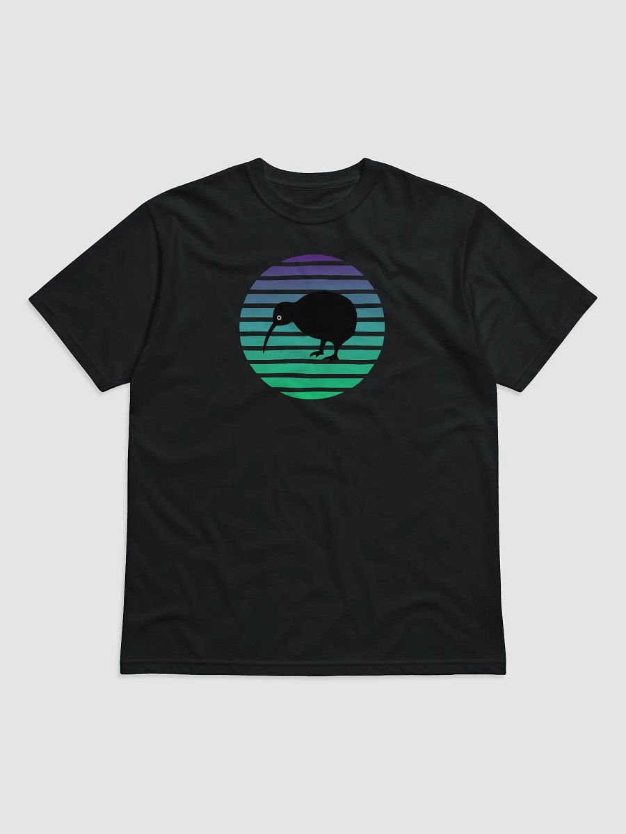 Retro Aqua Blue Sunset and Kiwi Bird product image (1)