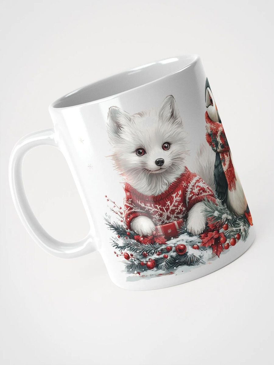 Festive Artic Friends White Glossy Mug product image (2)