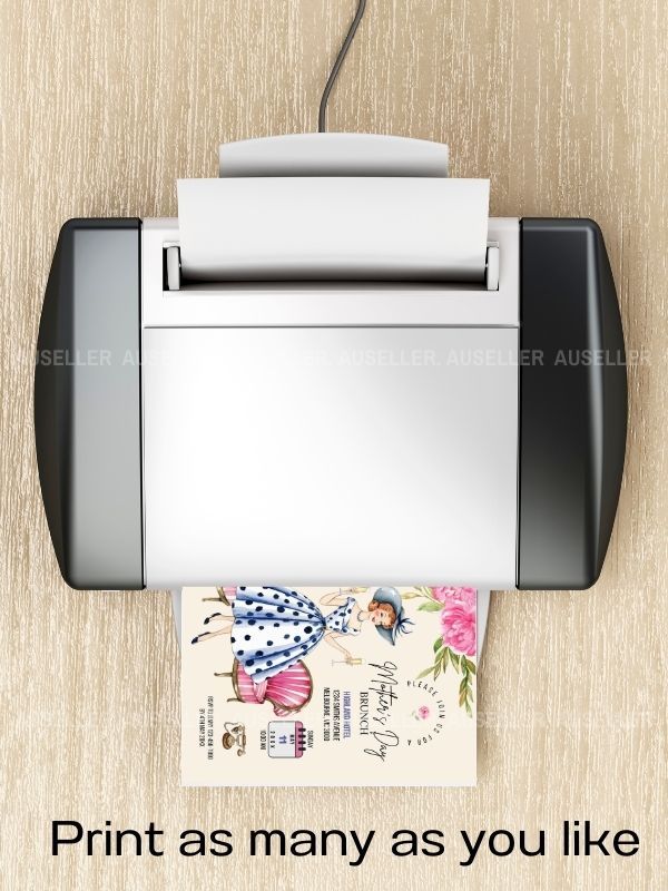 Mother's Day Brunch Invitation Bundle - Lady With Champagne product image (9)