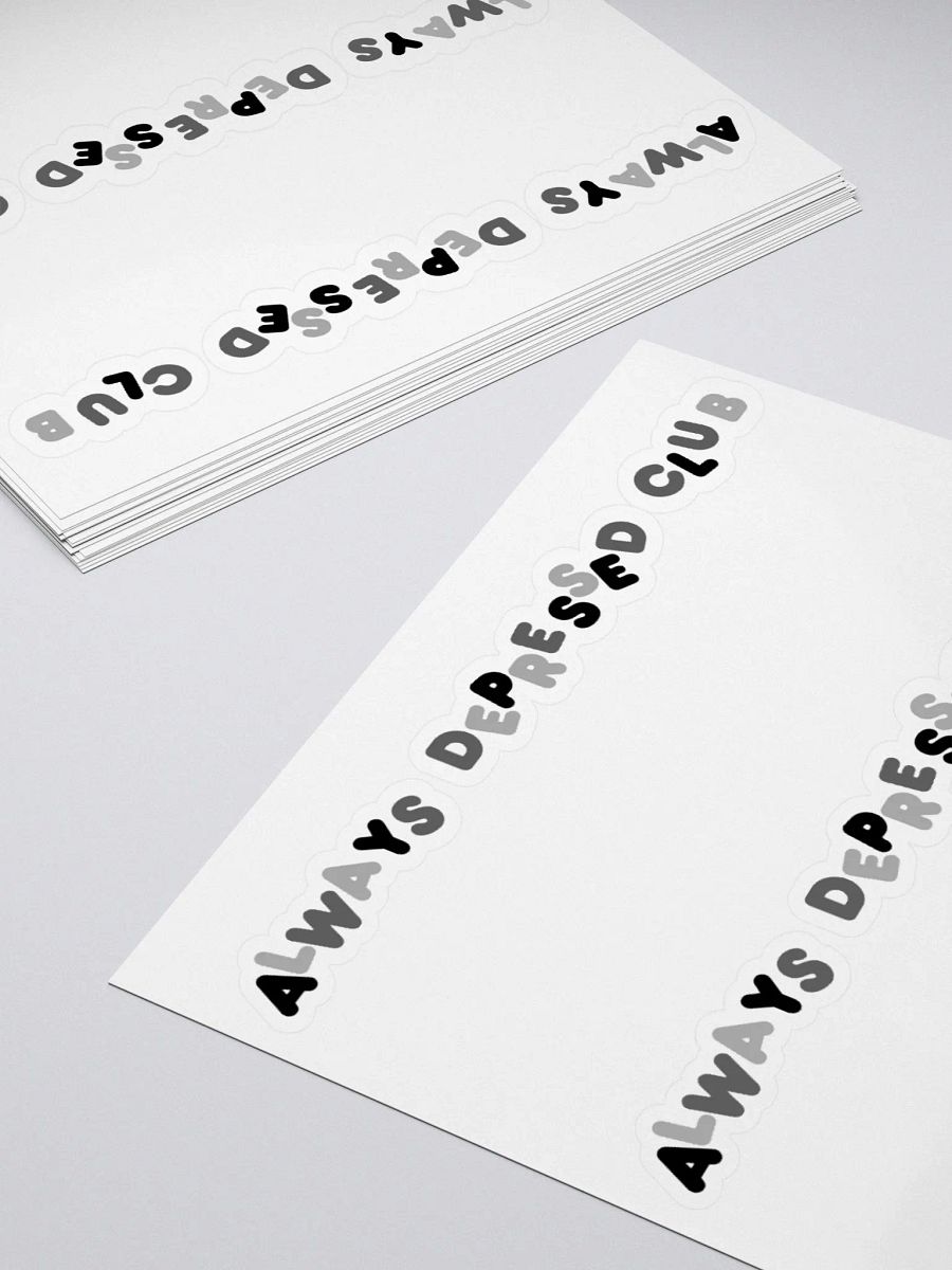 ALWAYS DEPRESSED CLUB Stickers product image (11)