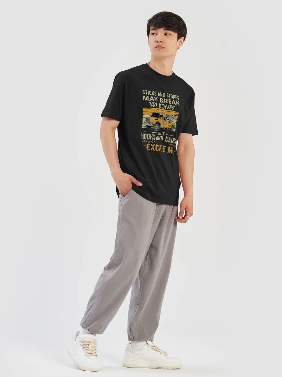 Funny Tow Truck T-Shirt – Hooks and Chains Excite Me – Tow Operator Gift product image (52)