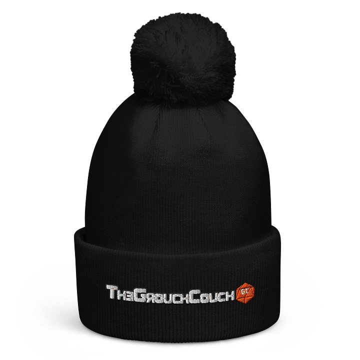 Grouch Couch Dice Pom-Pom Beanie – Chaotic Cozy Edition product image (1)