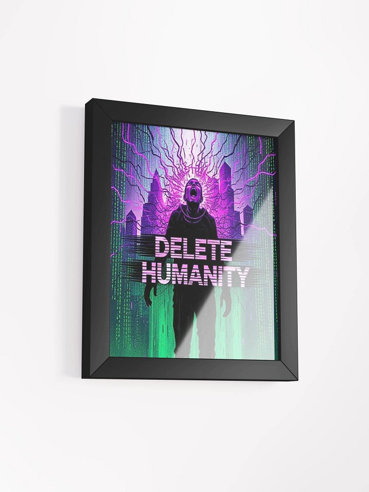 Delete Humanity Framed Poster product image (12)