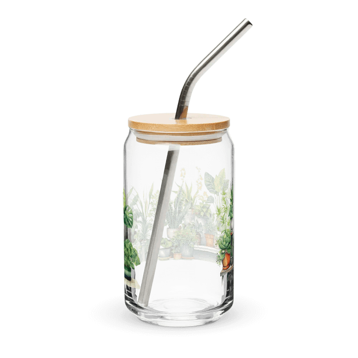 Botanical Bliss Glass Can Sipper product image (2)