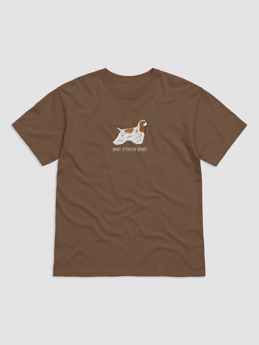 Short Attention Spaniel T-Shirt(Embroidered) of an American Cocker Spaniel(Brown & White) product image (17)
