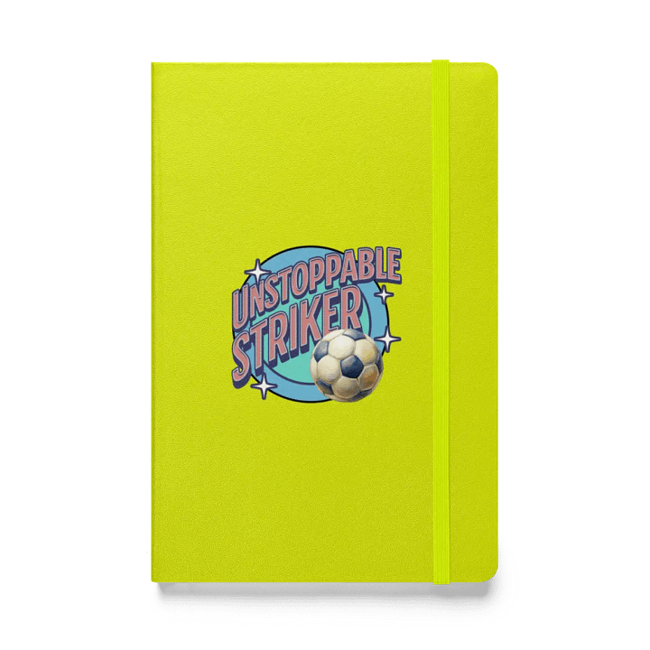 Unstoppable Striker Soccer Hardcover Notebook product image (1)