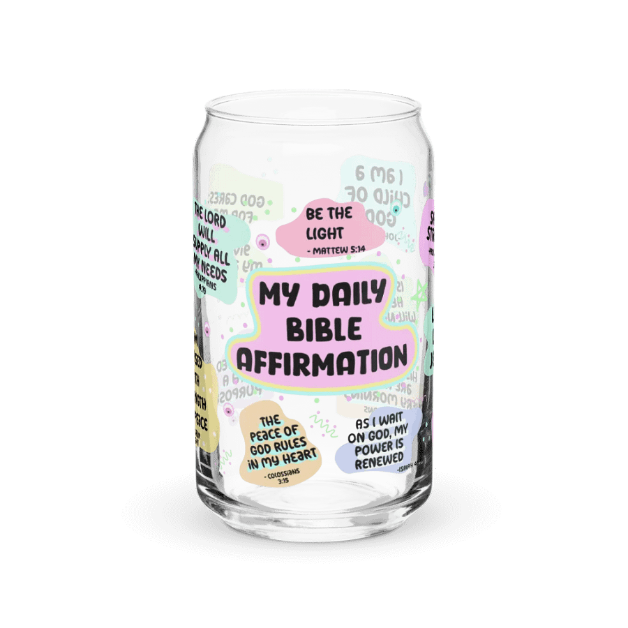 Bible Affirmation Can-Shaped Glass product image (3)