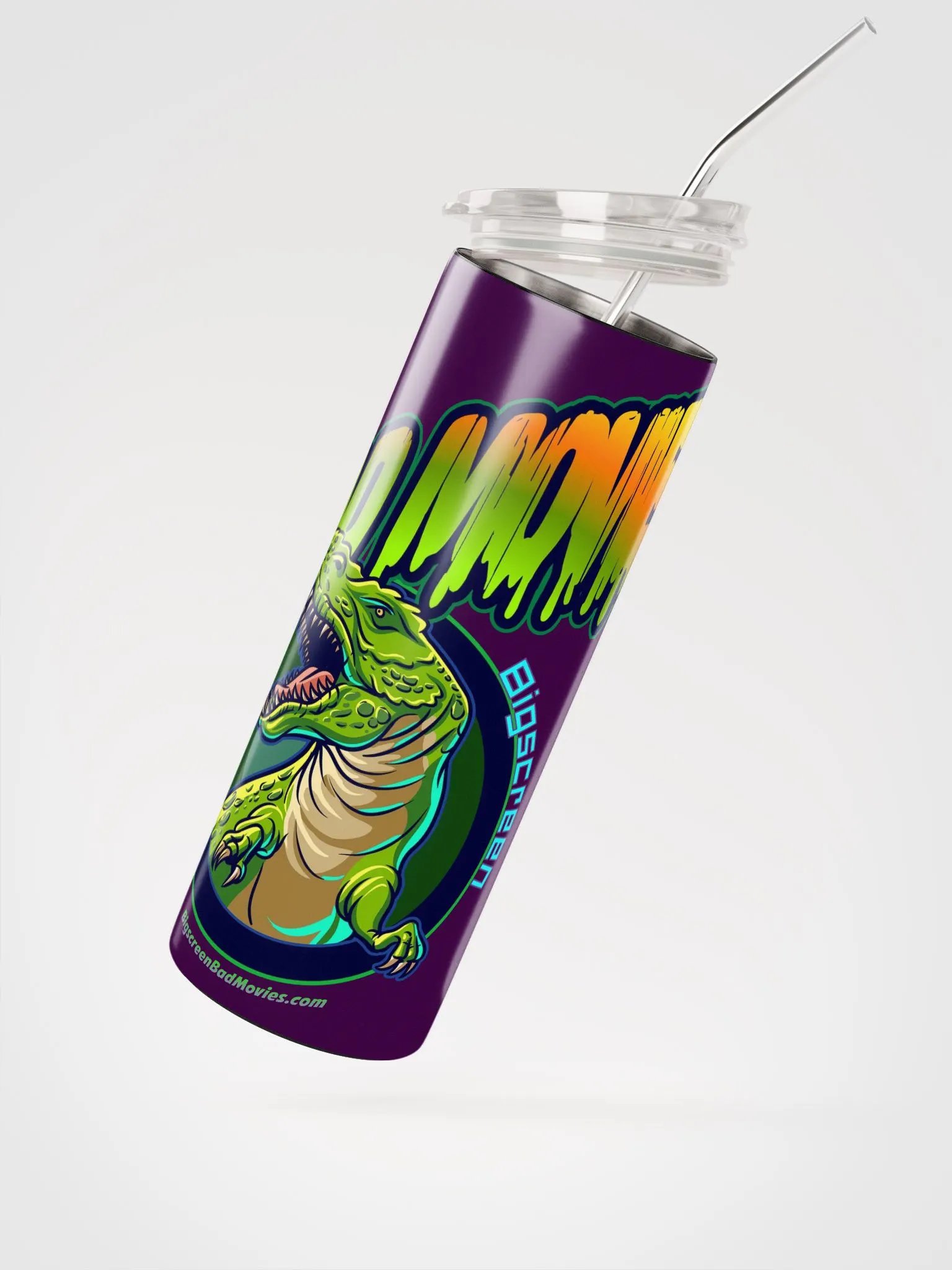 Bad Movies Green-Purple Steel Tumbler product image (2)