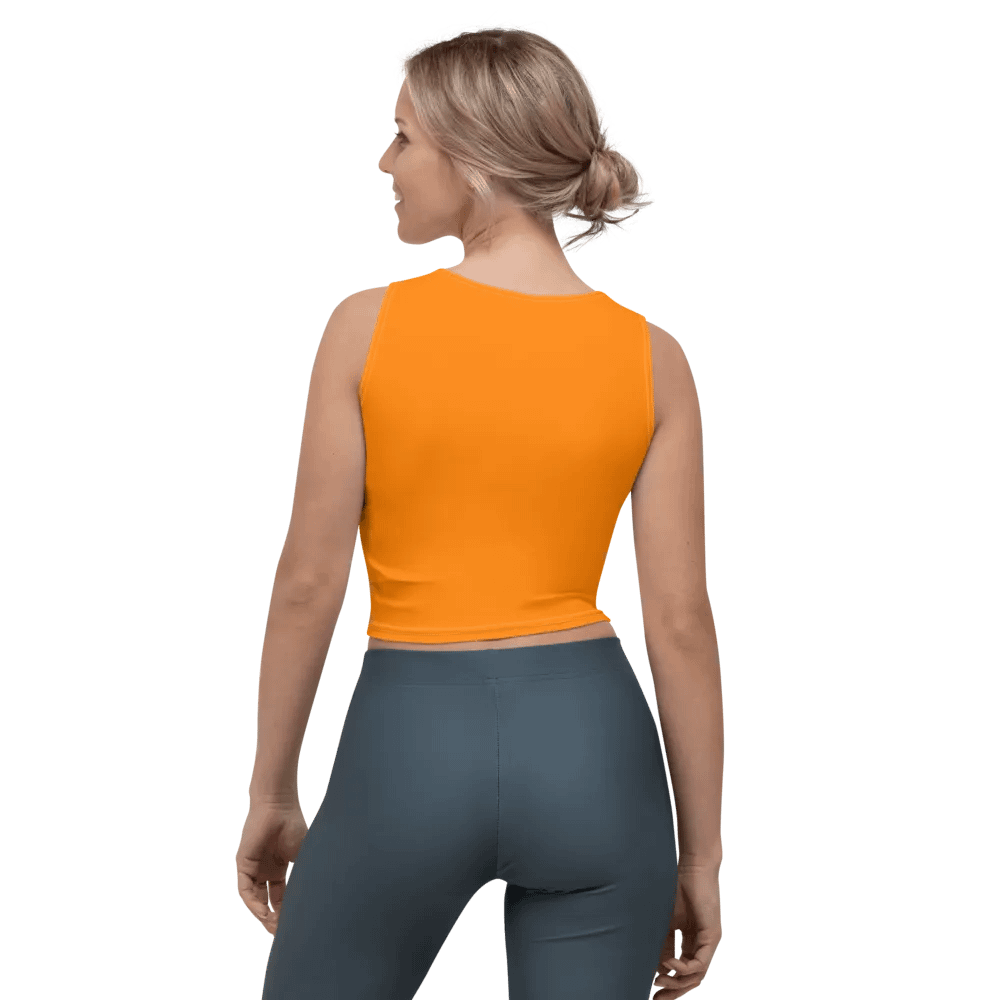 Plain Color Orange Crop Top product image (2)
