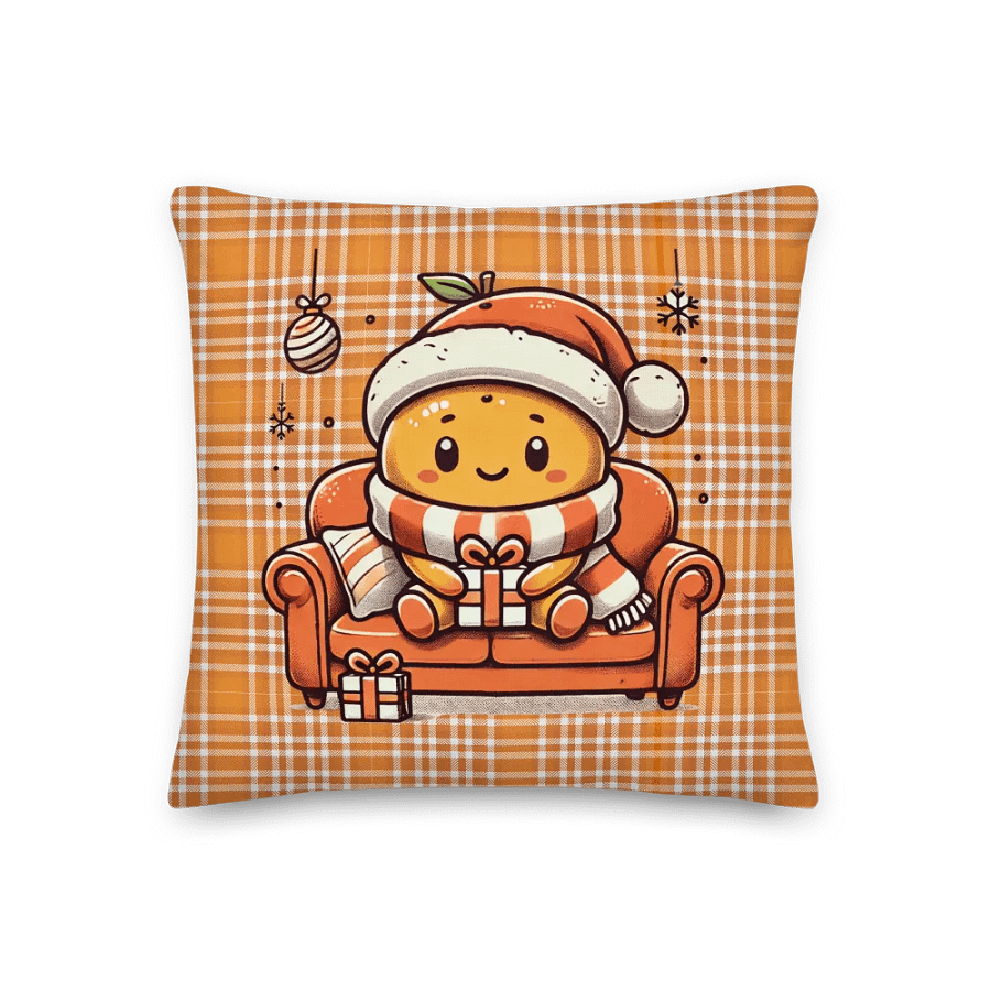 Cozy Tangerine Xmas Pillow product image (4)