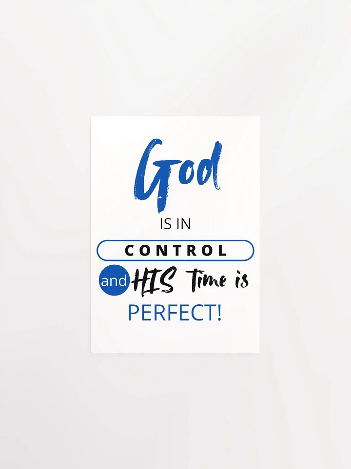 "God is in Control" Inspirational Poster product image (1)