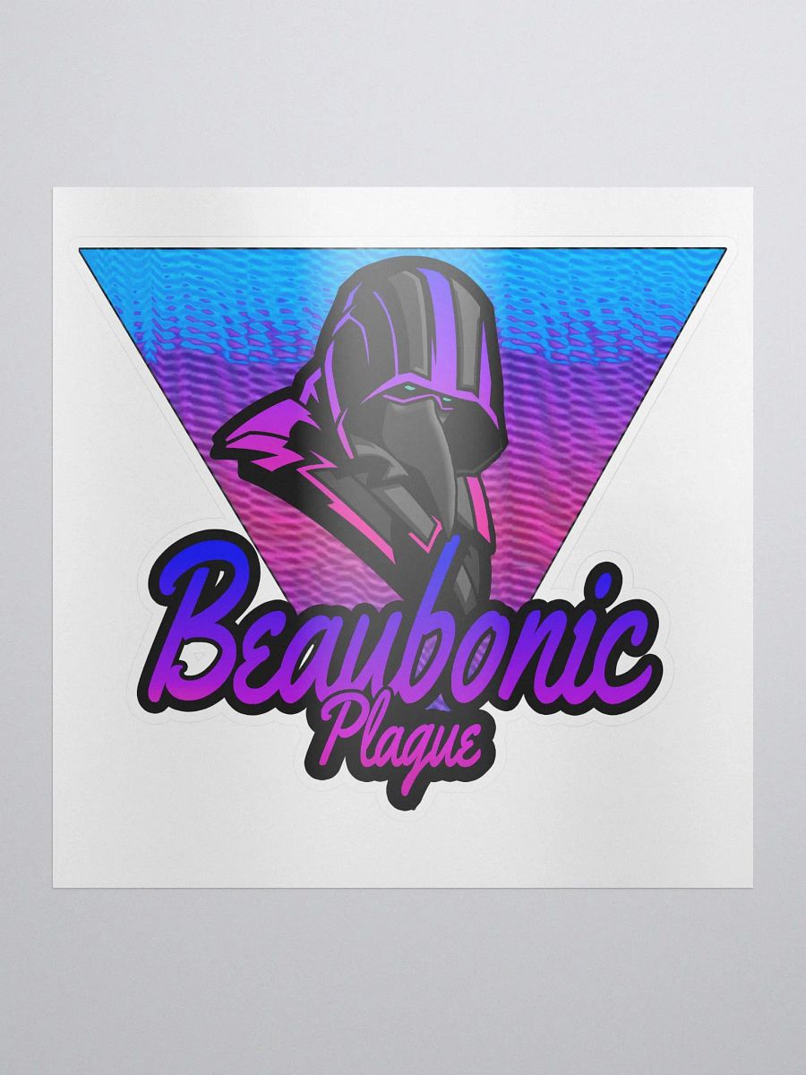 Plague Doctor Sticker Pink and Cyan product image (1)