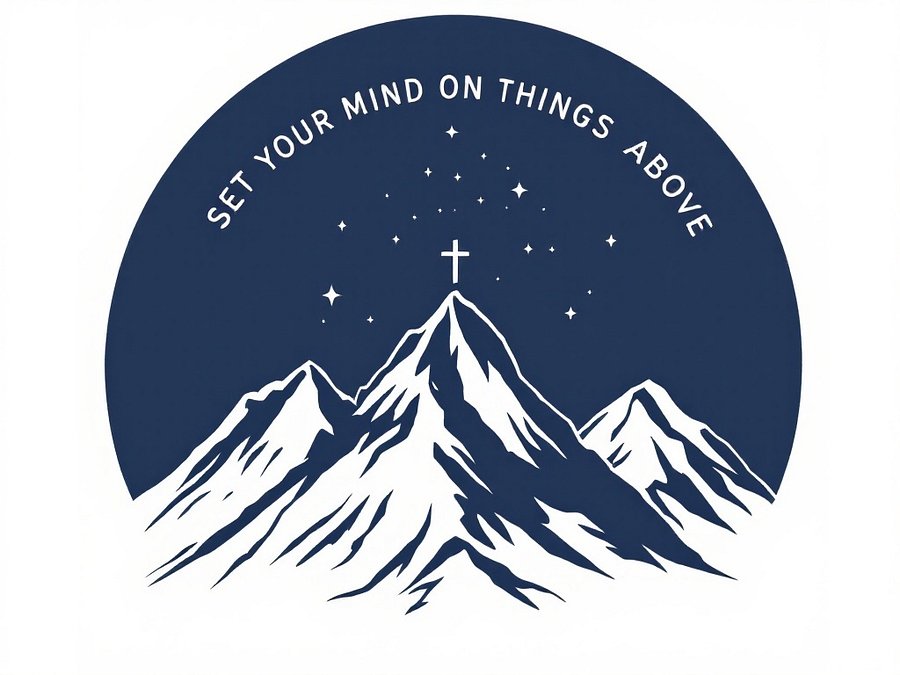 SET YOUR MIND ON THINGS ABOVE CHRISTIAN TUMBLER | COLOSSIANS 3:2 product image (3)