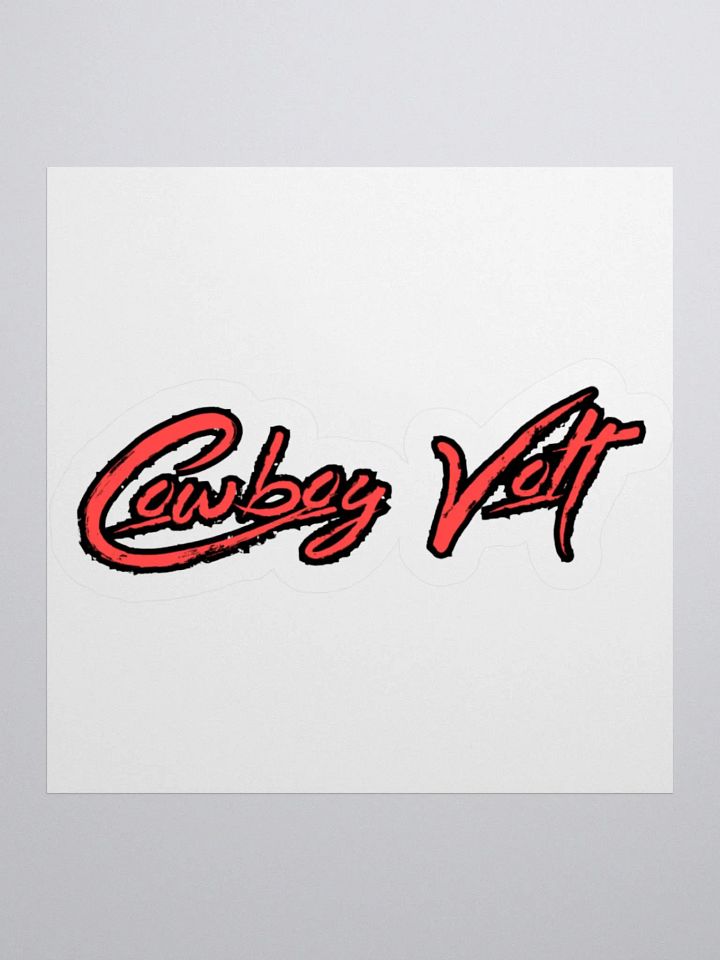 Cowboy Volt Kiss Cut Stickers product image (1)