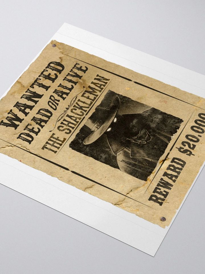 The Shackleman Wanted Poster Sticker product image (1)