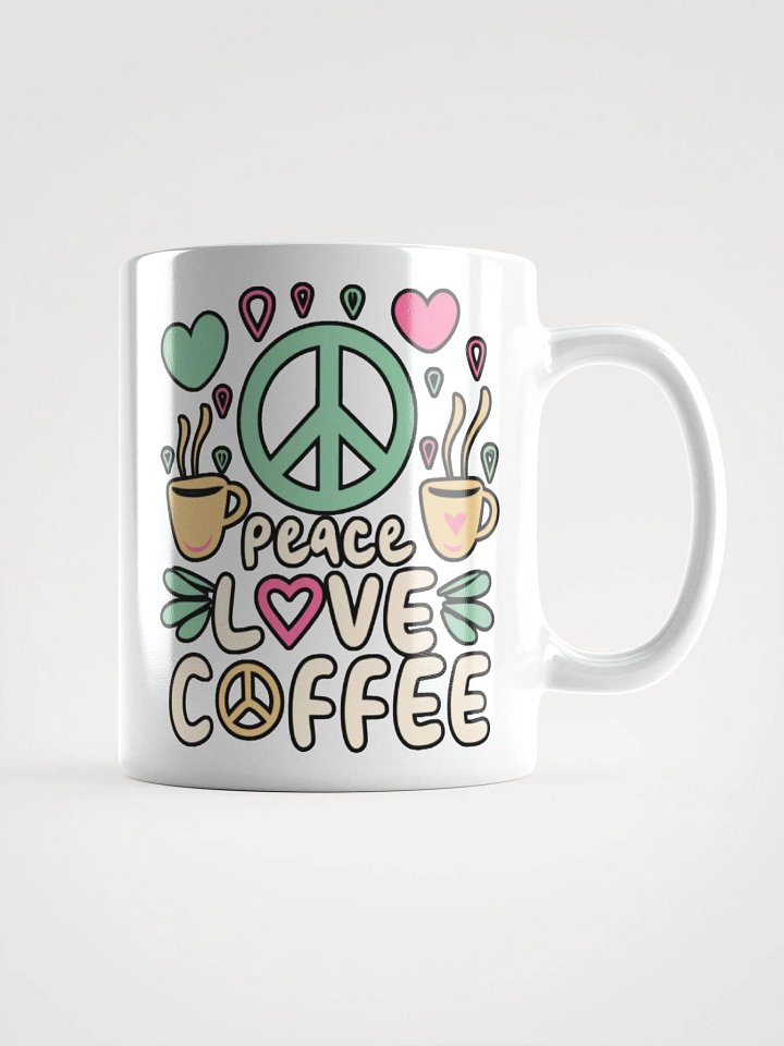 Peace Love Coffee Addict Mug product image (1)