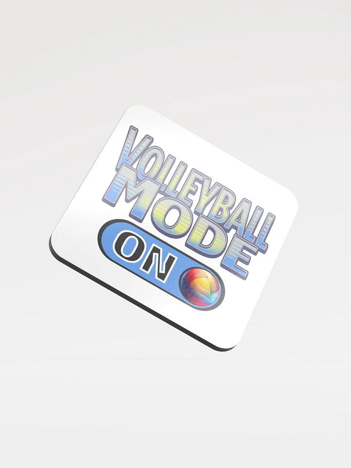Volleyball Mode On Vibrant Coaster product image (1)