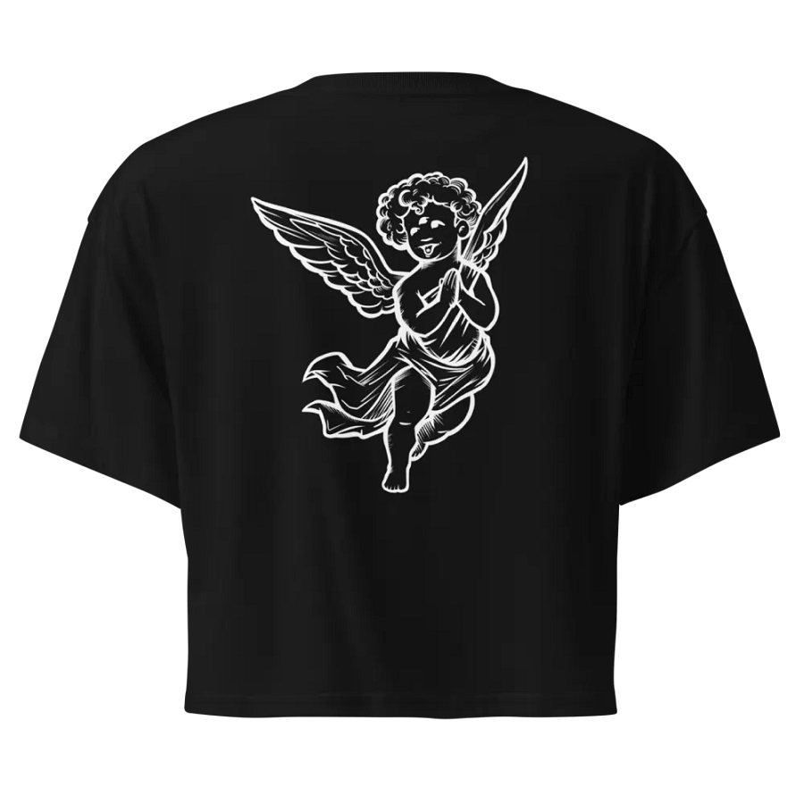 Synner Angel Crop Top (White Embroidery) product image (1)