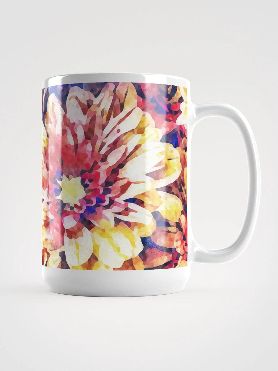 Abstract Graphic | White Coffee Mug | Autumn Mums Floral product image (3)