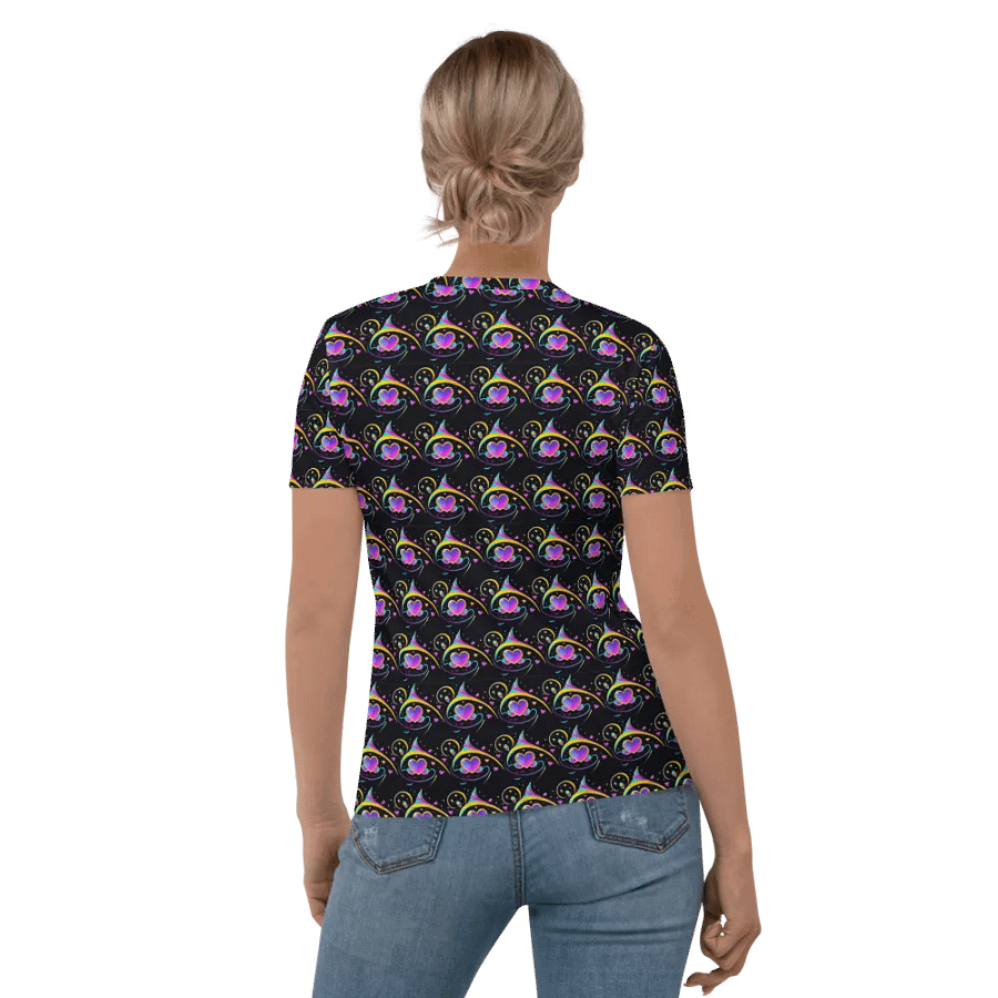 Valentines Heart All Over Print T-shirt product image (4)