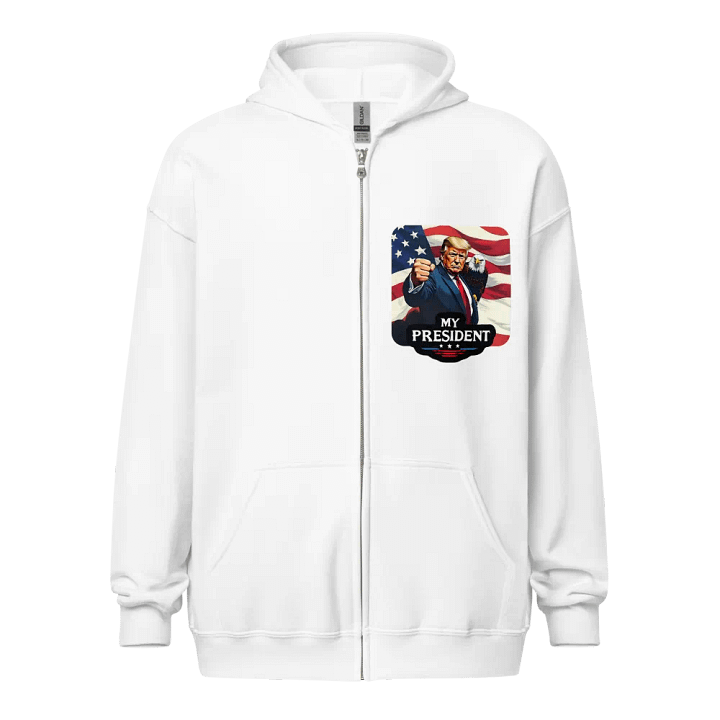 Zip Hoodie: Trump, My President, with Eagle product image (19)