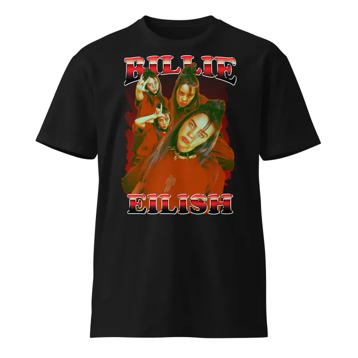Billie Eilish Red Pose Unisex Tee product image (1)