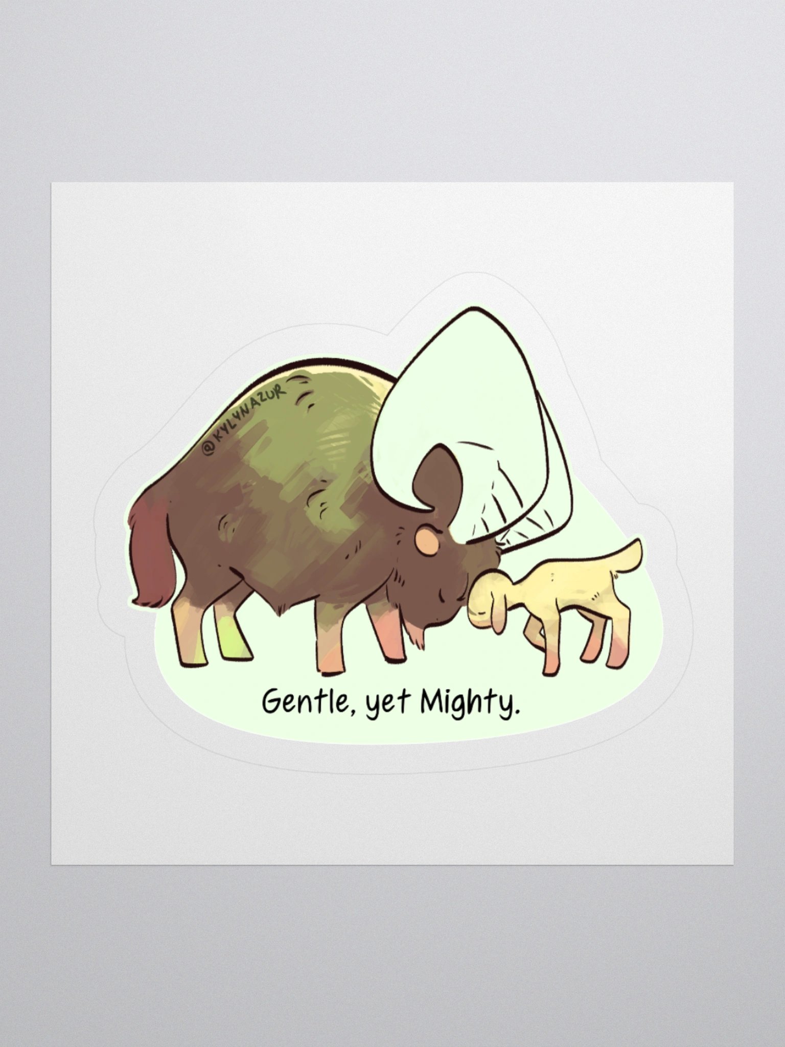 Ram and Baby Lamb Sticker product image (1)