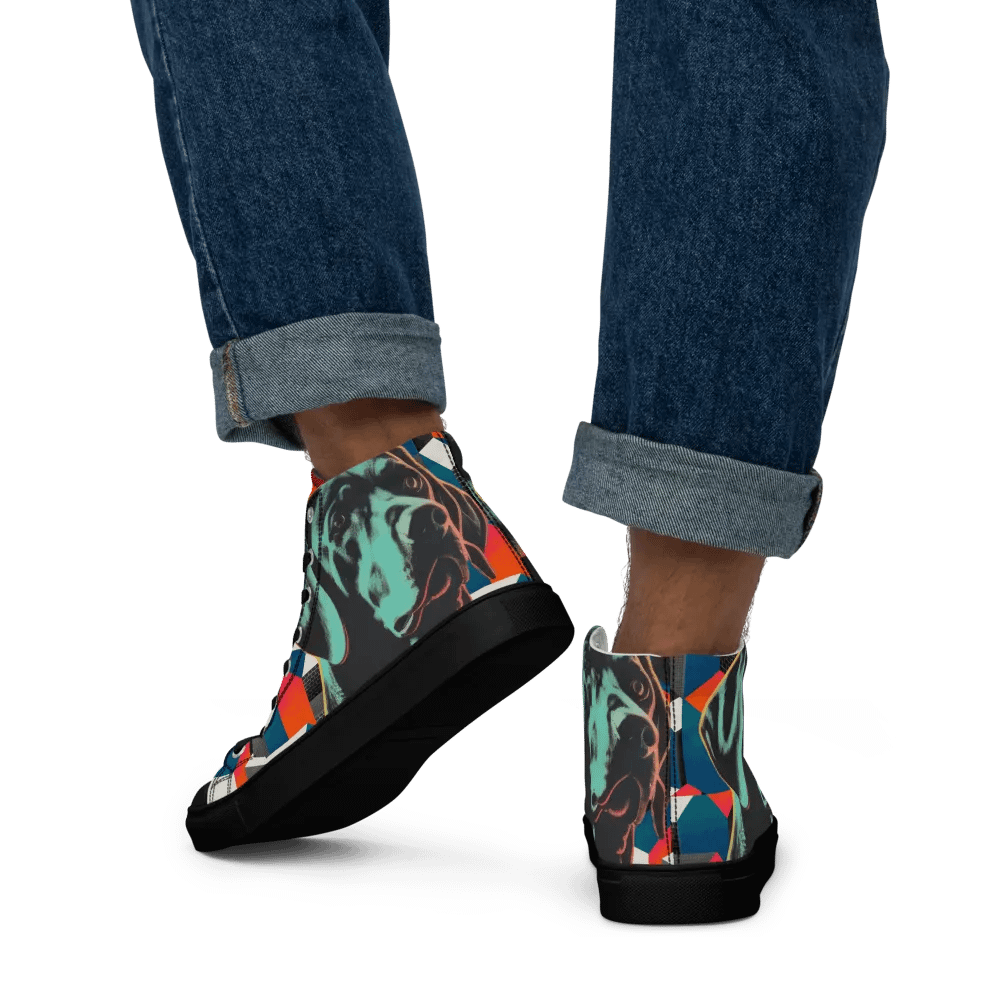 Neon Canine Chaos Men's High Tops product image (11)