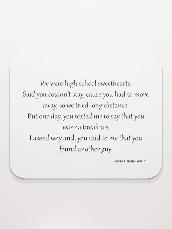 We Were High School Sweethearts Verse Mouse Pad product image (1)