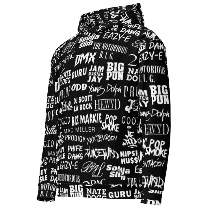 Never Forget - Hip-Hop Artists - BLACK - Unisex Hoodie product image (1)