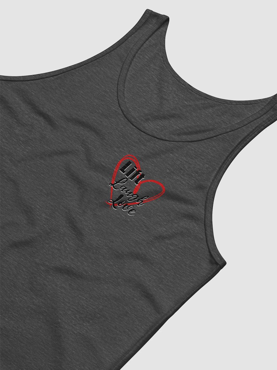 Lift Laugh Love Red Scribble Heart Tank Top product image (36)