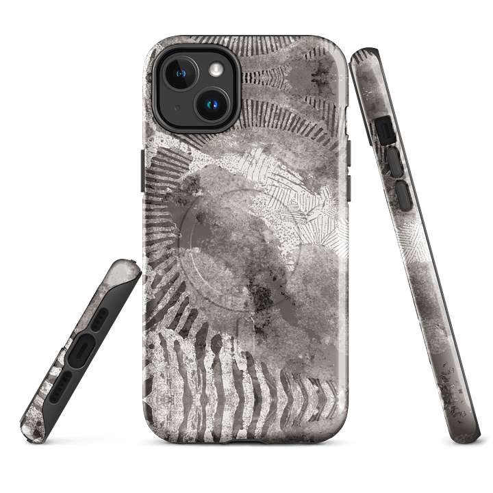 Flowing Geometric Grayscale Case for iPhone® product image (2)