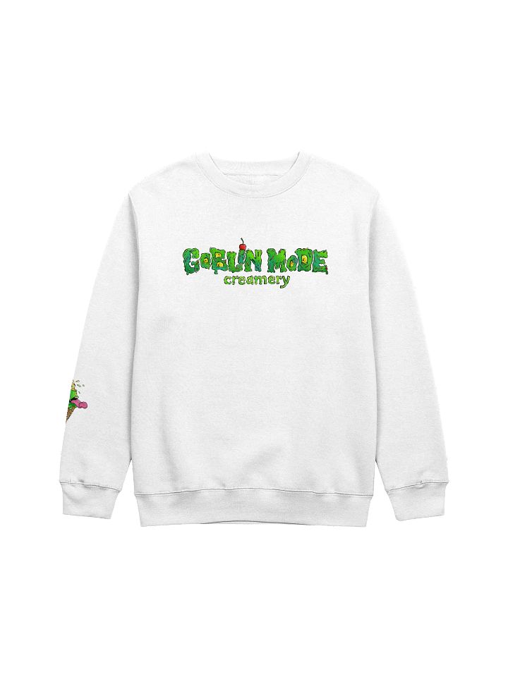 Goblin Mode Creamery Font w/ Cone Logo Crewneck product image (1)