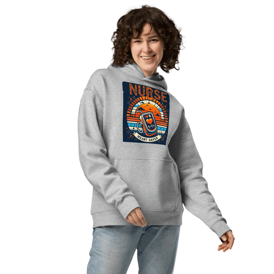 Heart Saver Nurse Graphic Hoodie product image (13)