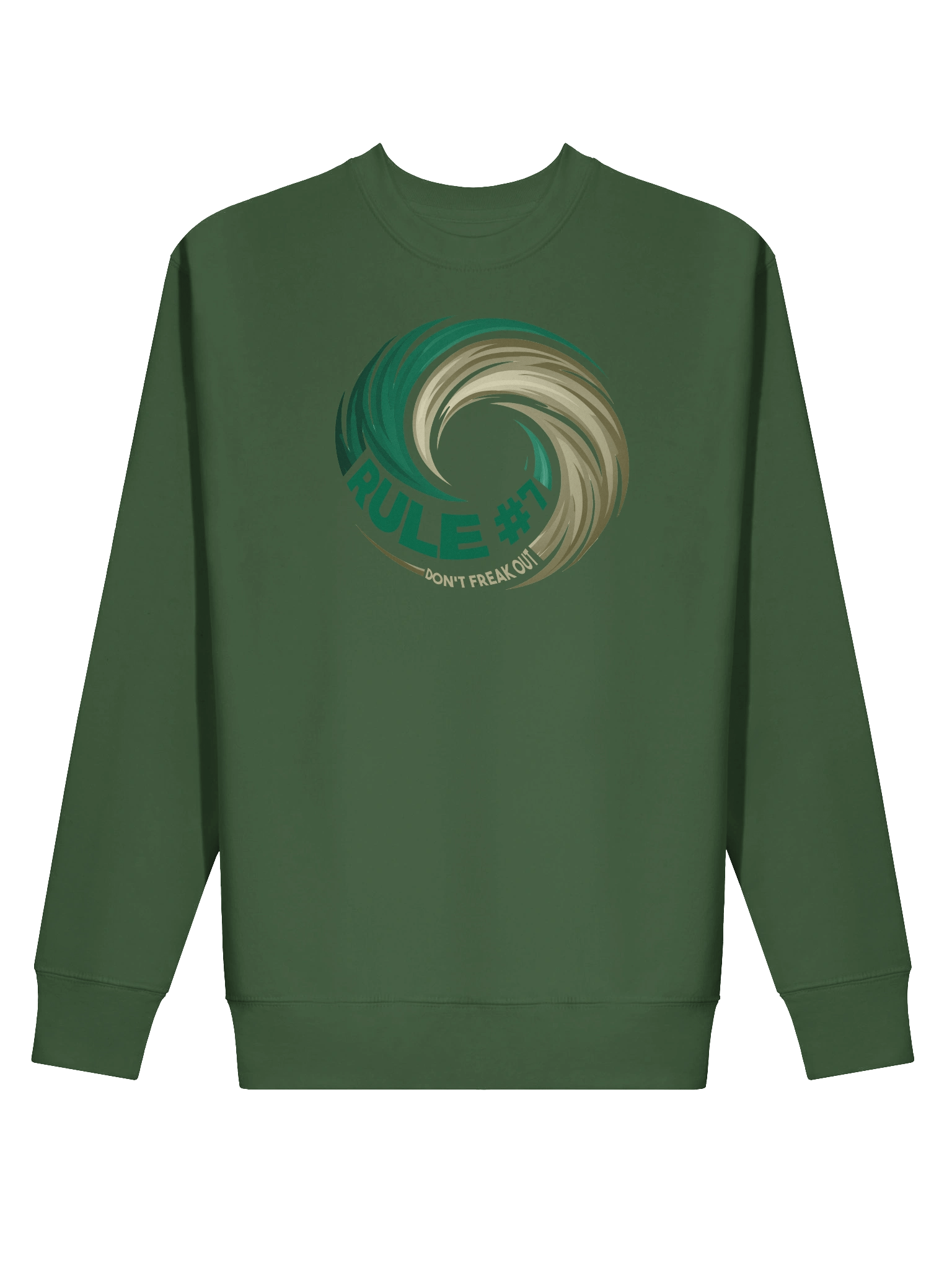 Rule #7 Premium Sweatshirt Green and Gold product image (2)