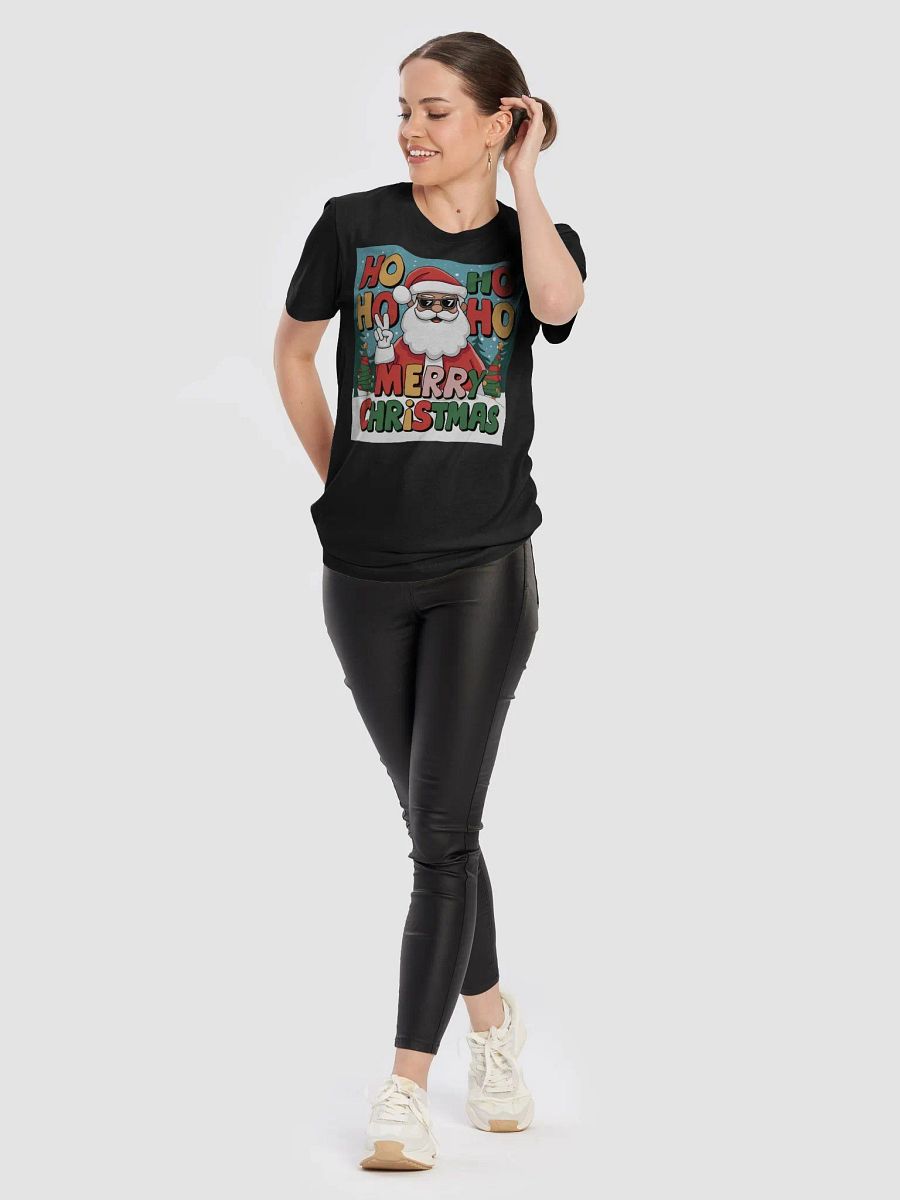Fun Santa Claus Ho Ho Ho Merry Christmas T-shirt product image (104)