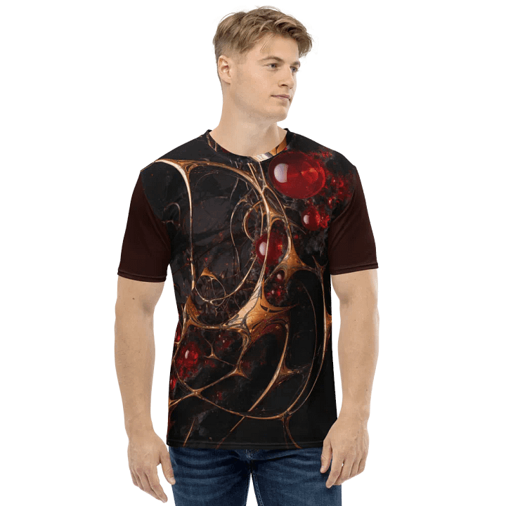 Crimson Filament All-Over Print T-Shirt product image (1)