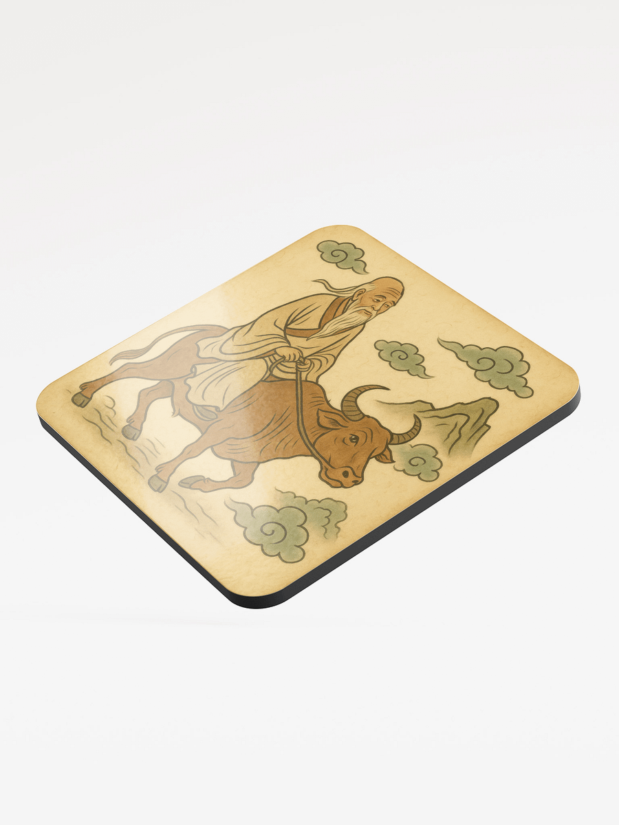 Laozi on Ox Cork Coaster product image (3)