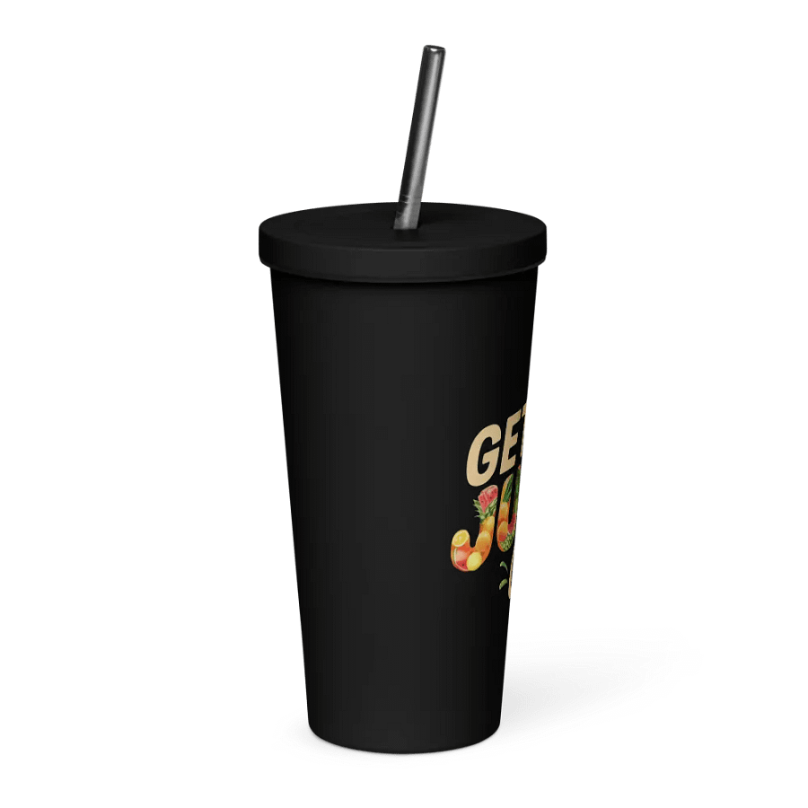 "Get Ya Juice On" Black Insulated Tumbler product image (4)