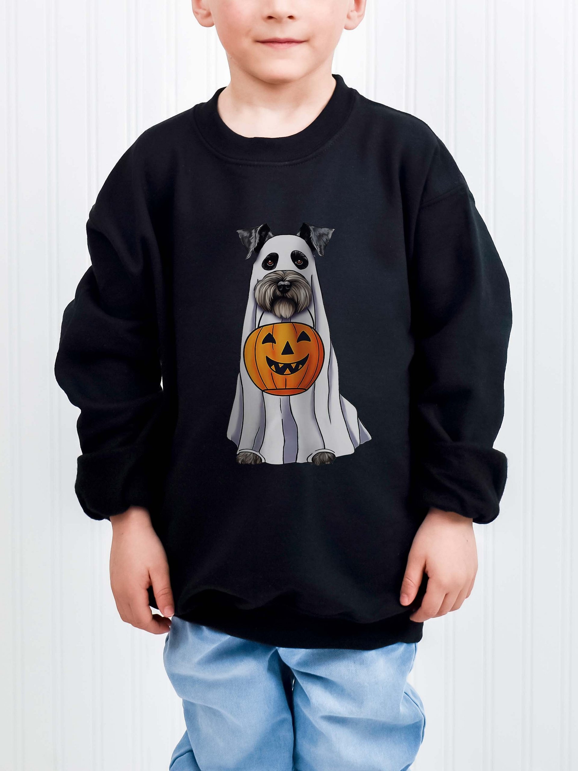 Halloween Schnauzer Youth Sweatshirt product image (1)