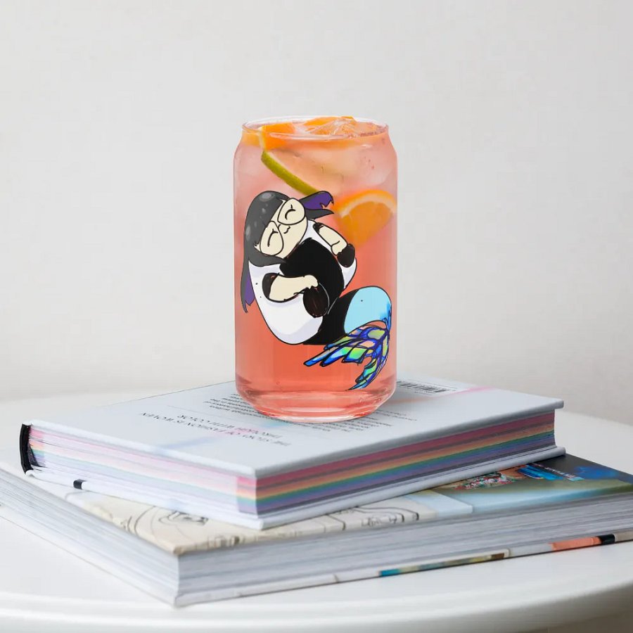 Onigiri mermaid Can-Shaped Glass product image (34)