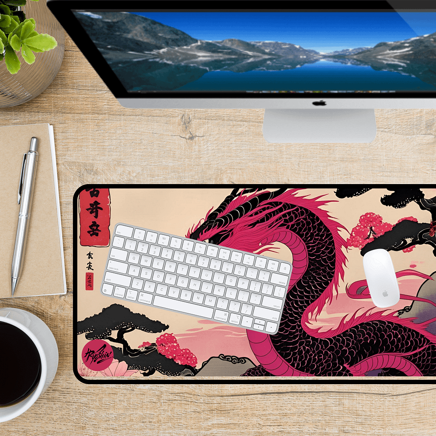 Ryoshin - Vibrant Spirit (Kassei no Tamashii), Ancient Ryū Collection, Desk Mat product image (5)