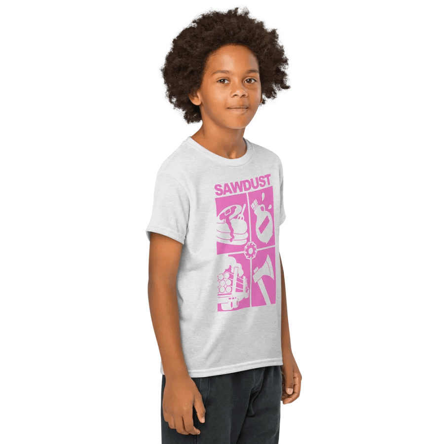 4 Square (pink) T Shirt (youth) product image (53)