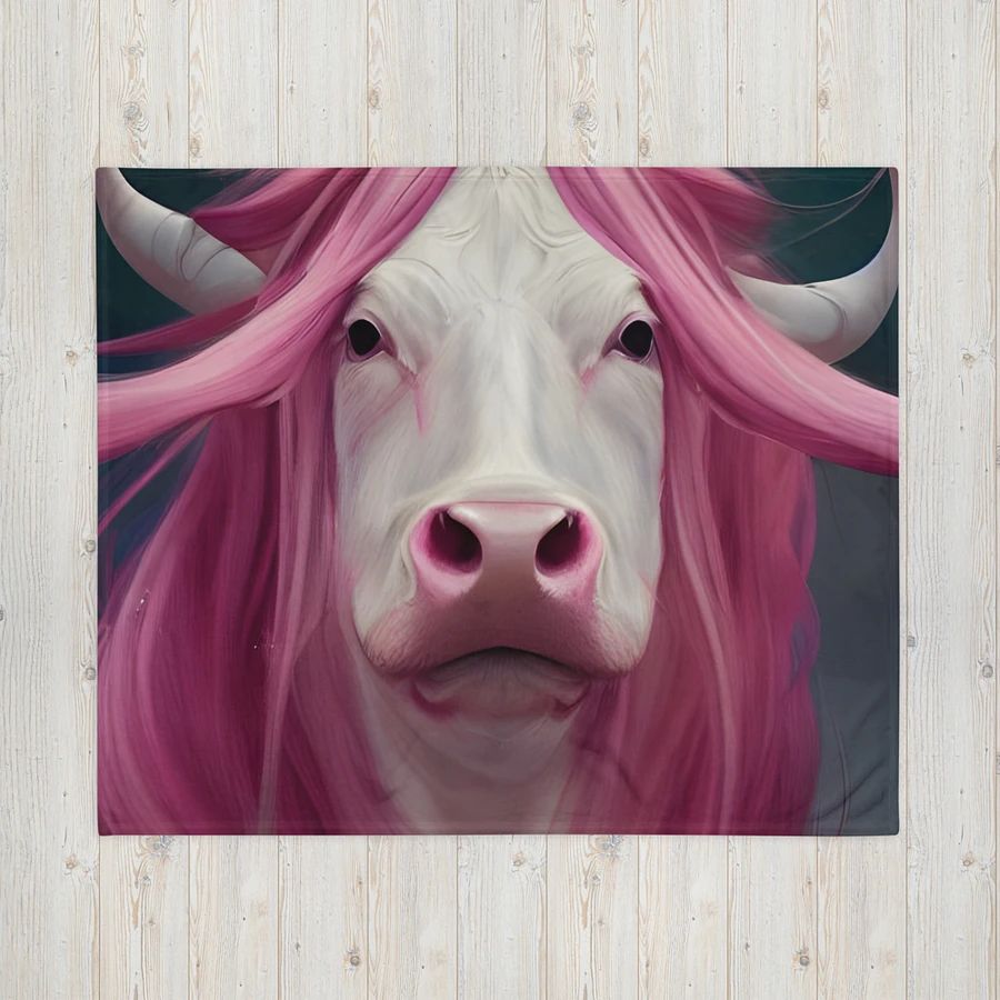 Pink Hair Cow Blanket product image (5)